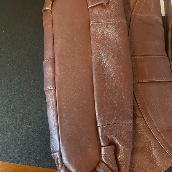 Coach Brown Leather and Black Fabric Bag - Picture 10 of 12